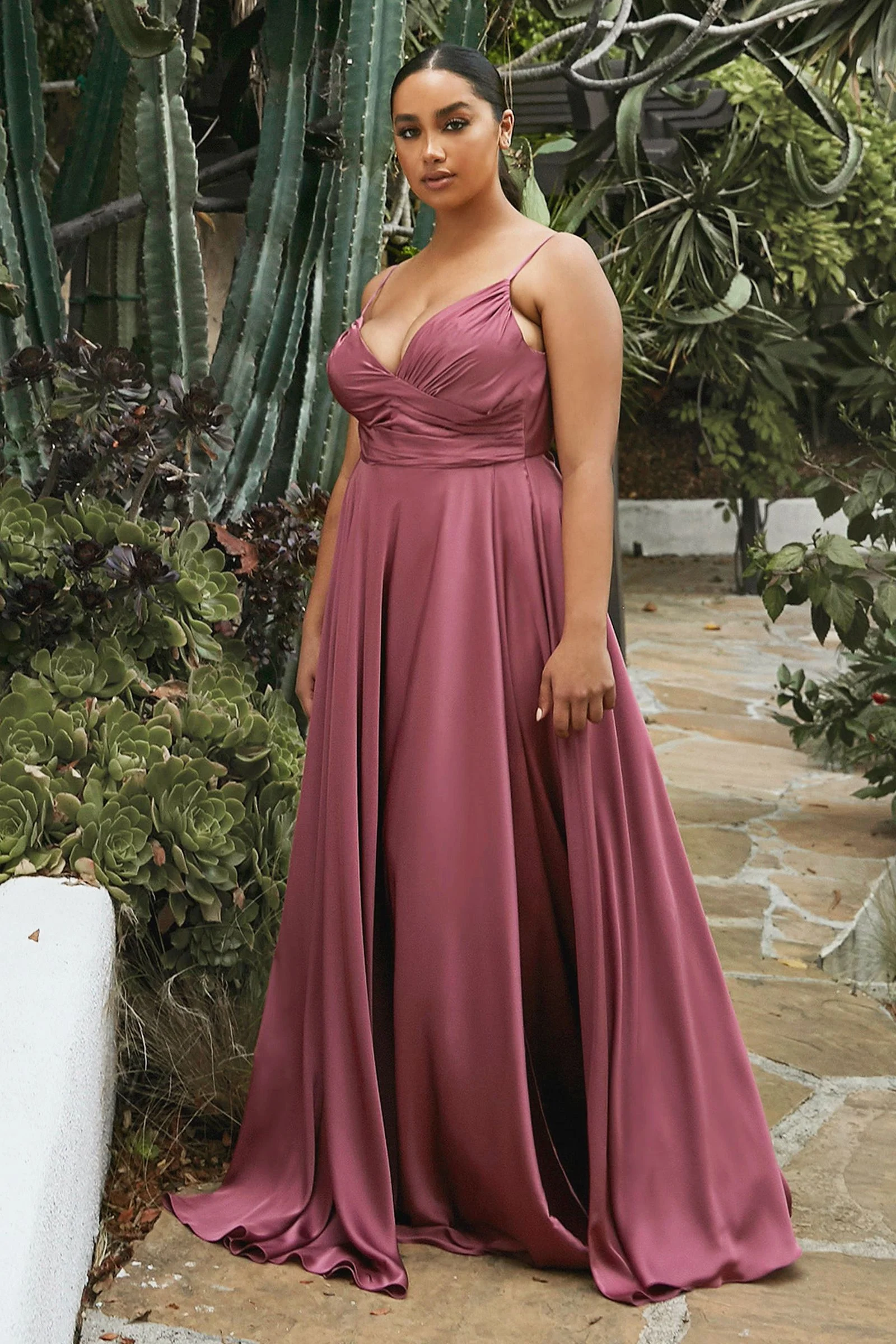 ERICA GOWN - SOFT SATIN A-LINE DRESS - Image 17