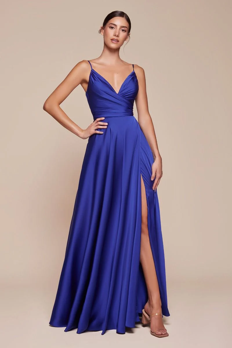 ERICA GOWN - SOFT SATIN A-LINE DRESS - Image 23
