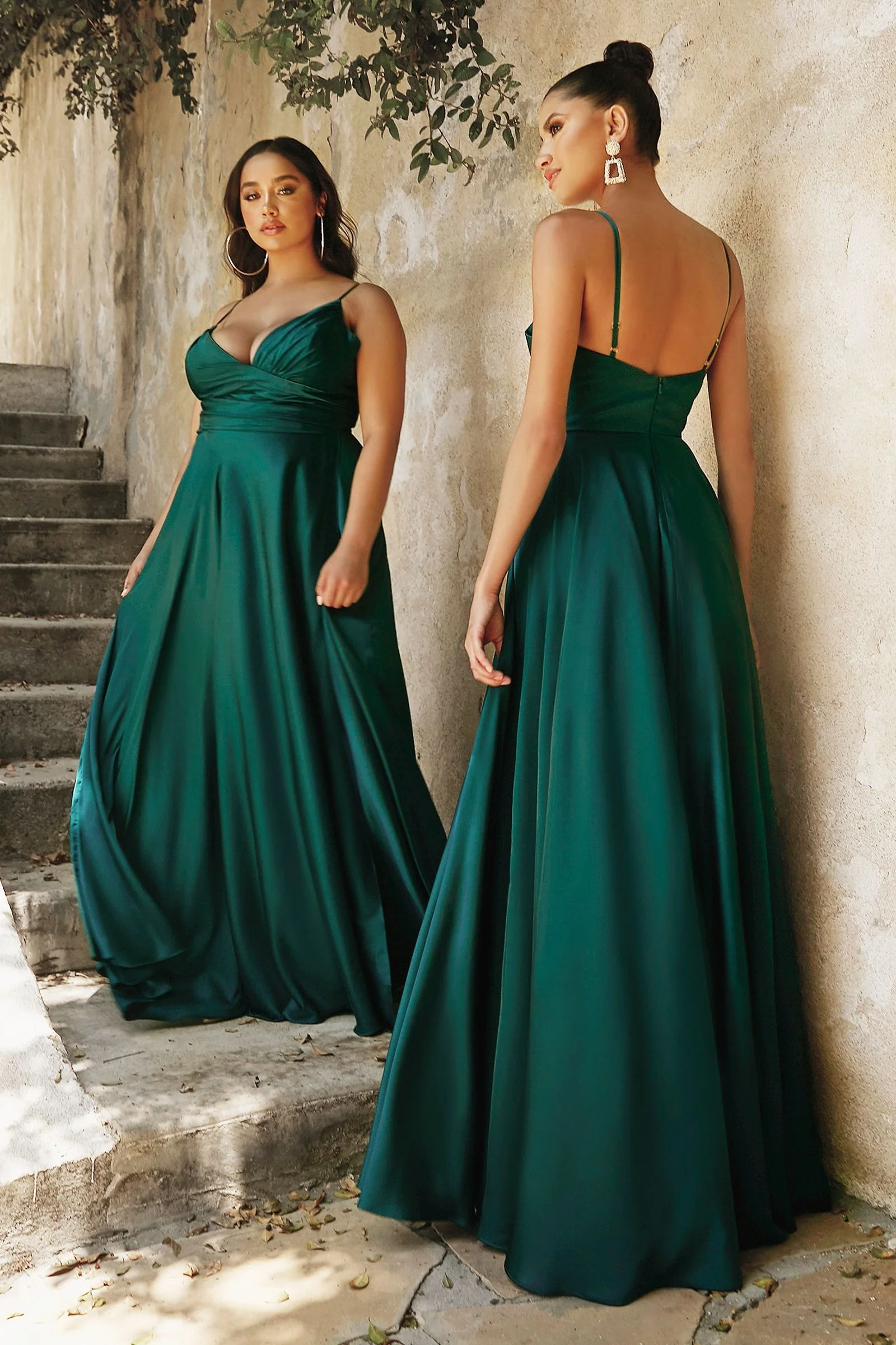 ERICA GOWN - SOFT SATIN A-LINE DRESS - Image 3