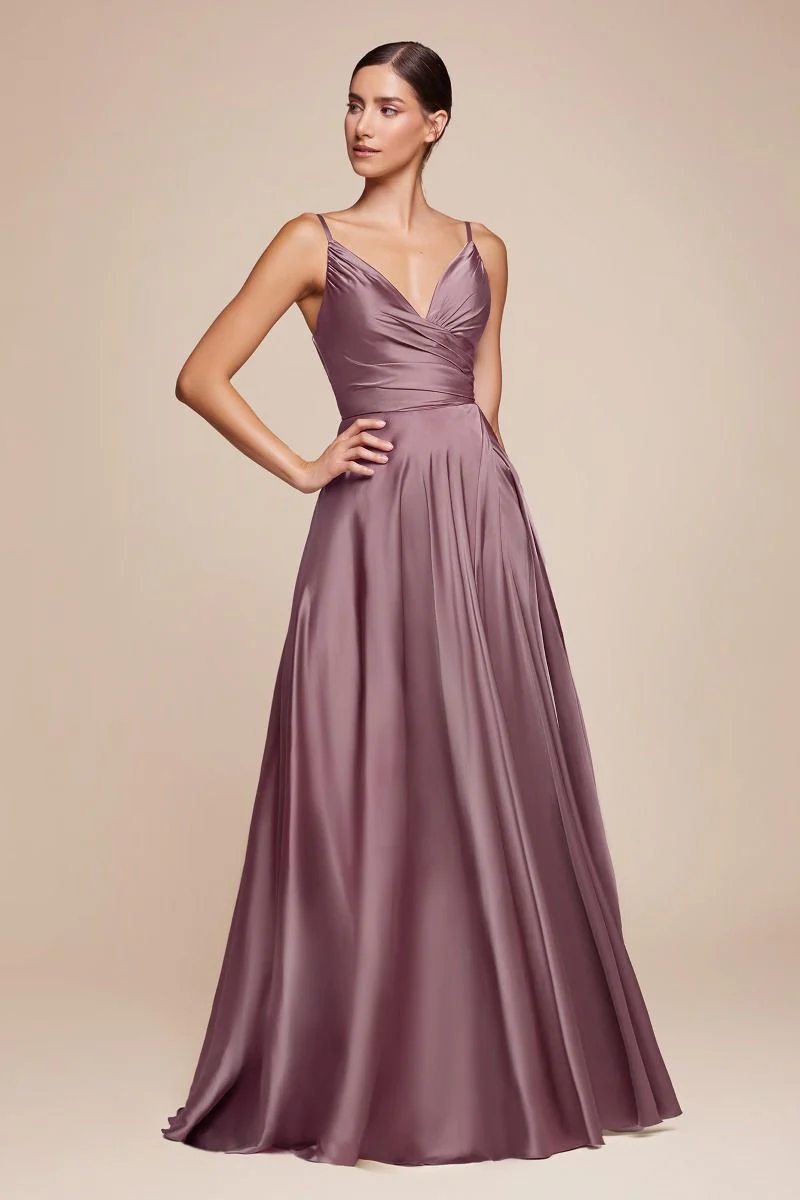 ERICA GOWN - SOFT SATIN A-LINE DRESS - Image 7