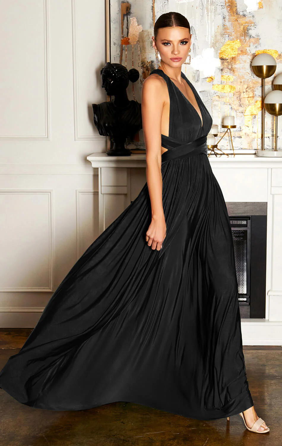 Estelle Convertible Tie Maxi Dress - Image 7