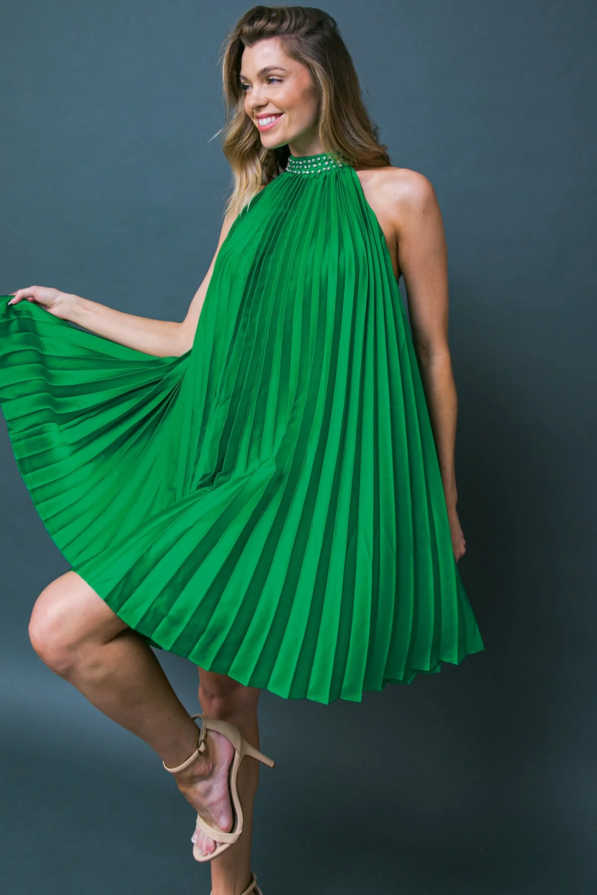 FIESTA FRIDAY PLEATED MINI DRESS - Image 4