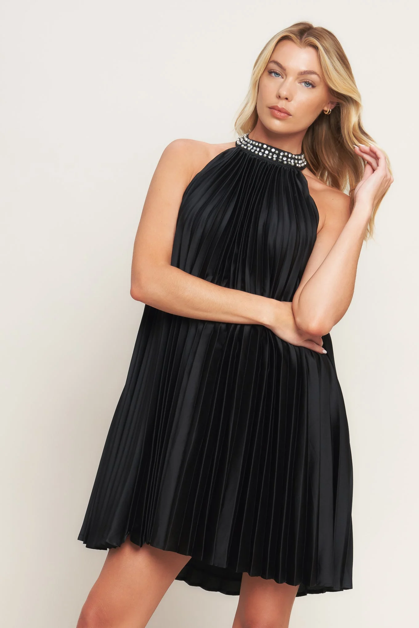 FIESTA FRIDAY PLEATED MINI DRESS - Image 7
