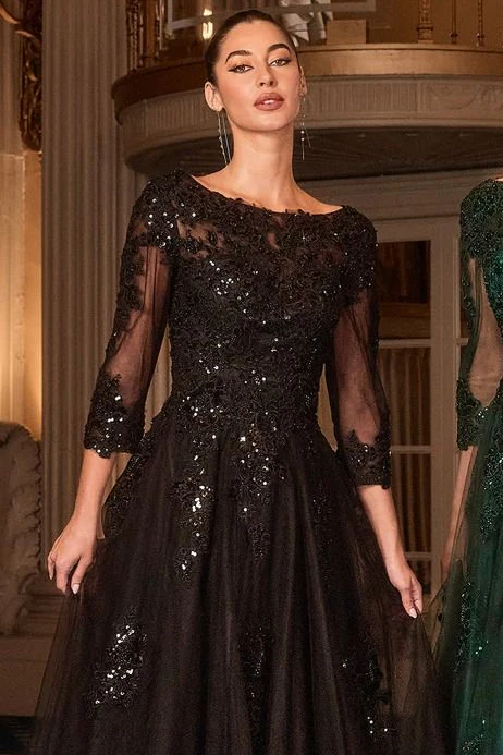 FRANCESCA GOWN - BALL GOWN WITH SLEEVES - Image 9