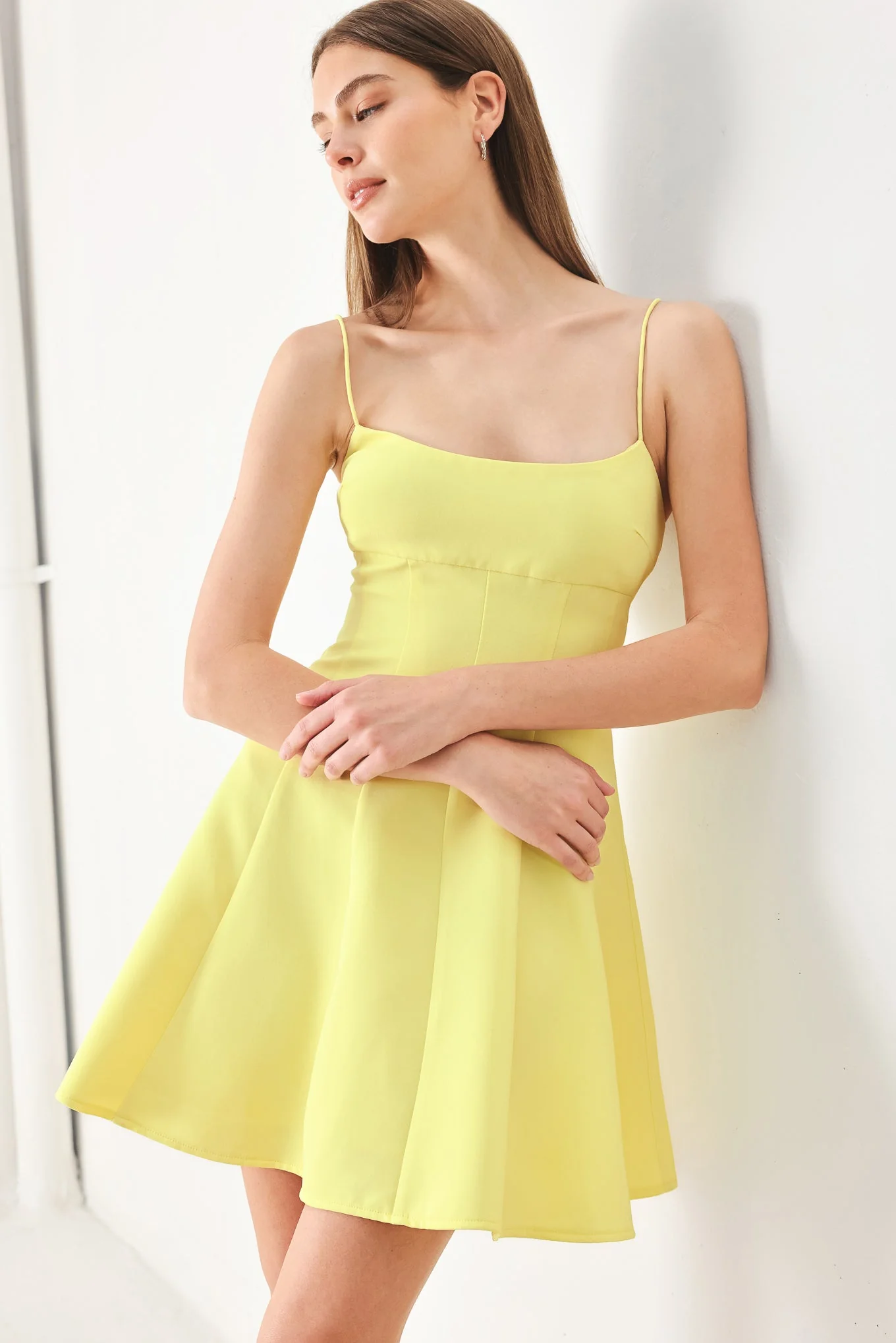 FRESH LINE YELLOW CAMI DRESS - Image 2