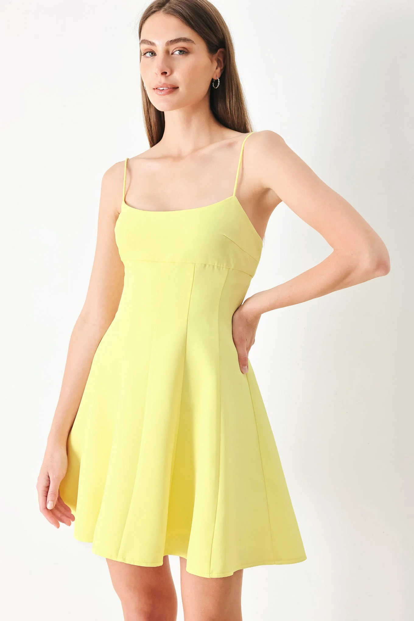 FRESH LINE YELLOW CAMI DRESS - Image 3