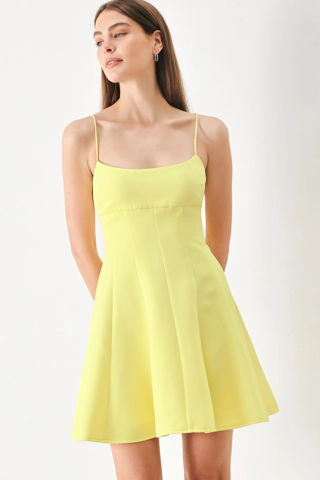 FRESH LINE YELLOW CAMI DRESS - Image 4