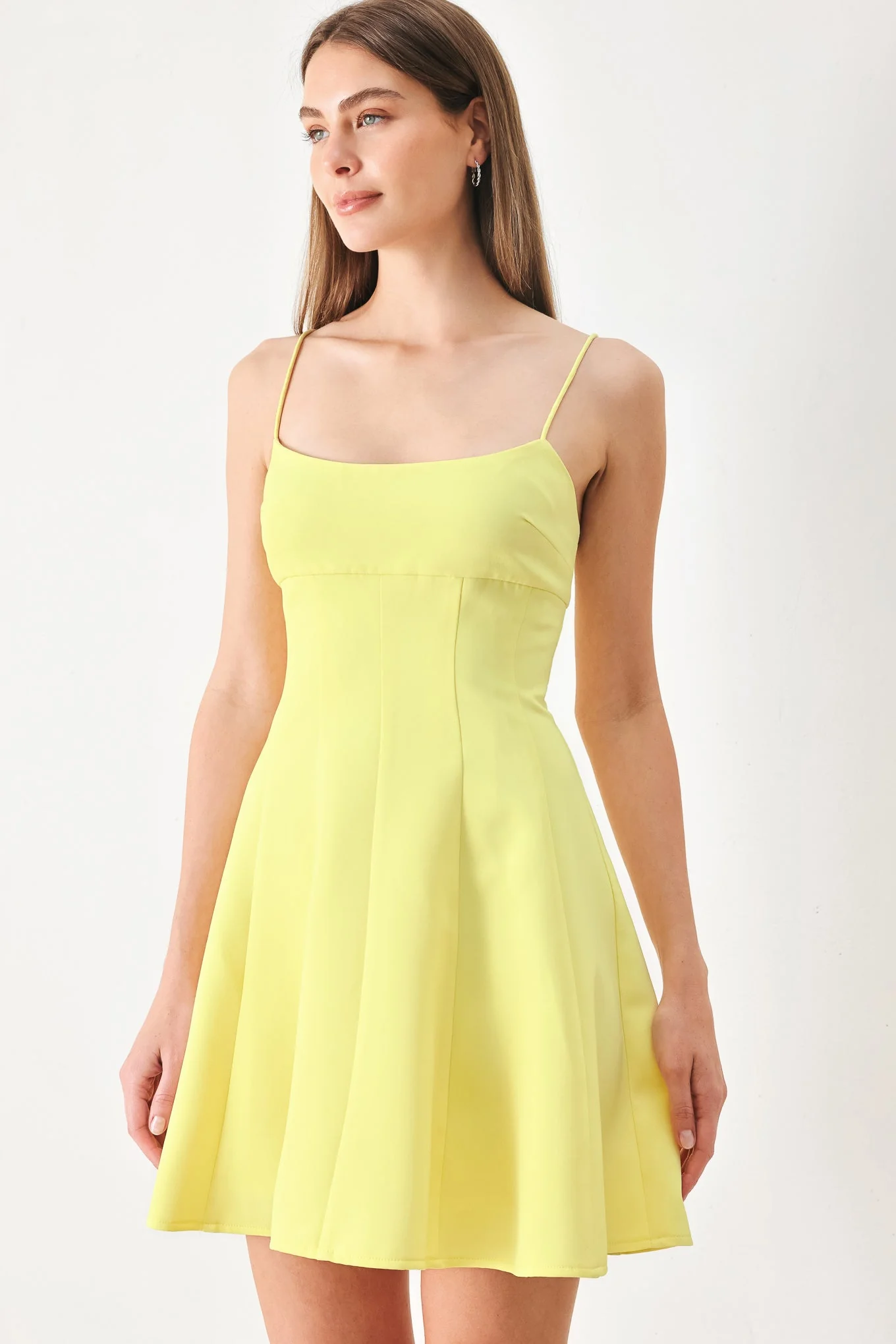 FRESH LINE YELLOW CAMI DRESS - Image 5