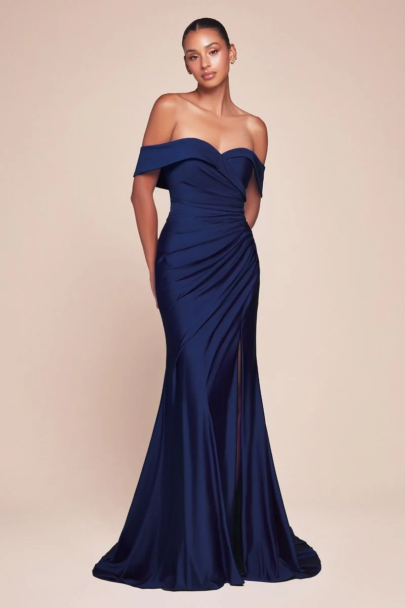 FREYA GOWN - OFF THE SHOULDER STRETCH SPANDEX DRESS - Image 12