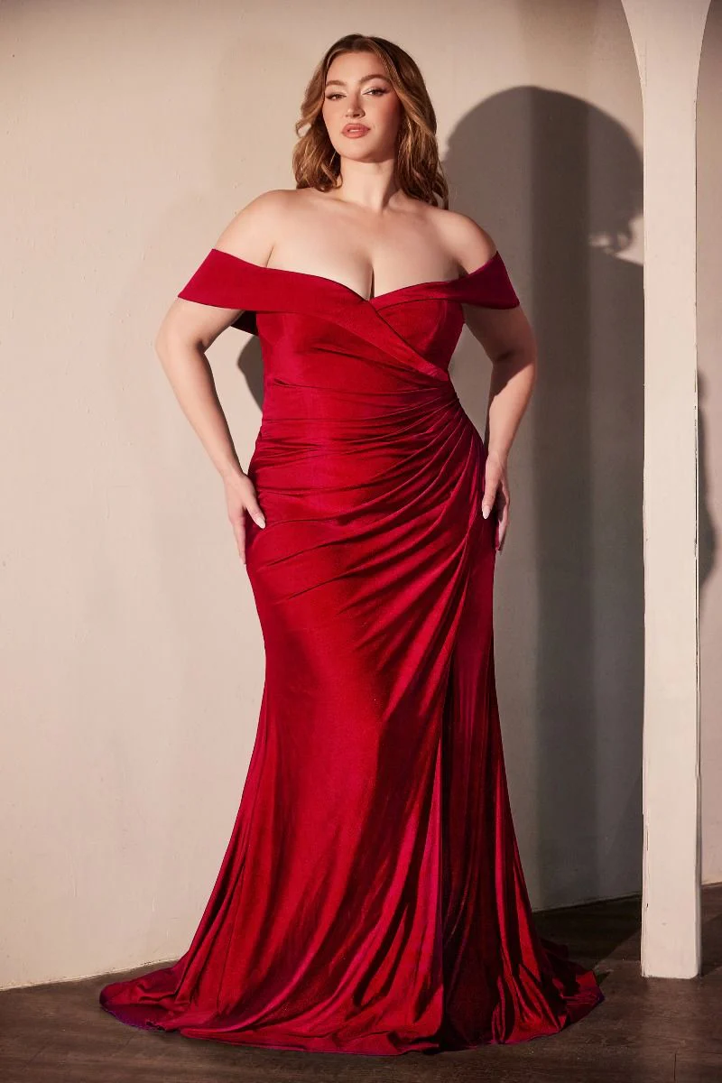FREYA GOWN - OFF THE SHOULDER STRETCH SPANDEX DRESS - Image 15