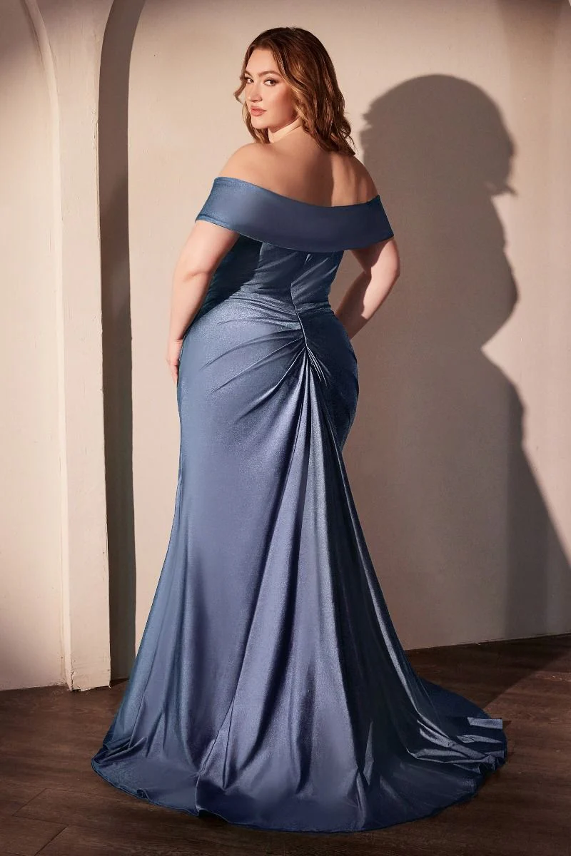 FREYA GOWN - OFF THE SHOULDER STRETCH SPANDEX DRESS - Image 18