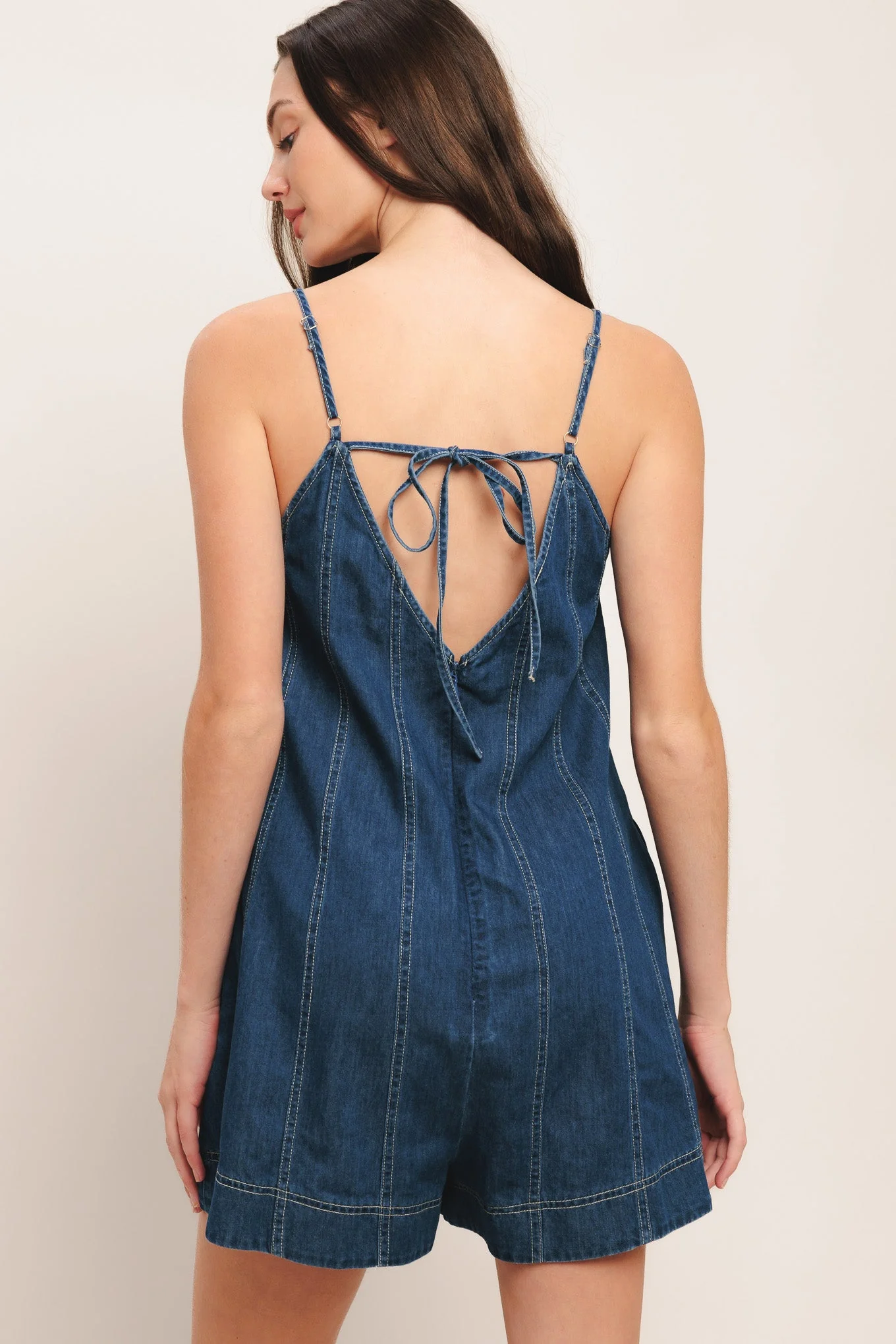FRONTIER FLIRT LIGHTWEIGHT DENIM ROMPER - Image 7