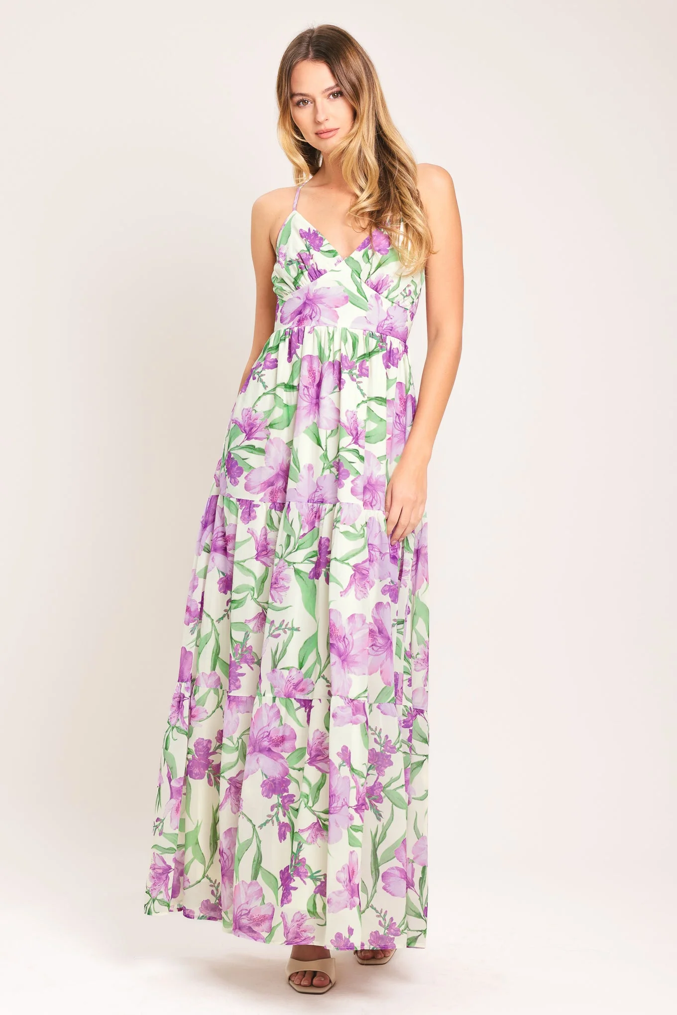 GARDEN SWEETHEART LAVENDER MAXI DRESS - Image 4