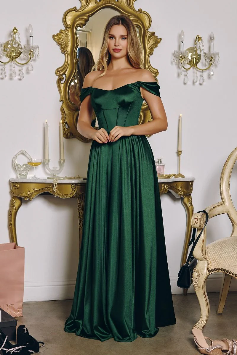 GINNY GOWN - SATIN STRAPLESS A-LINE DRESS - Image 7