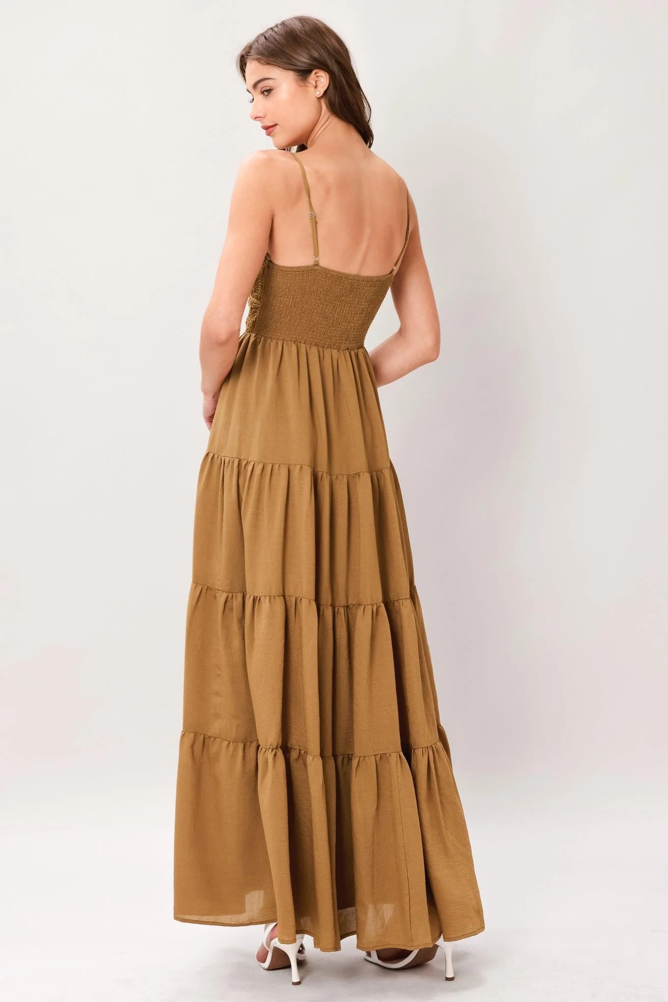 GOLDEN HOUR LACE BODICE MAXI DRESS - Image 12