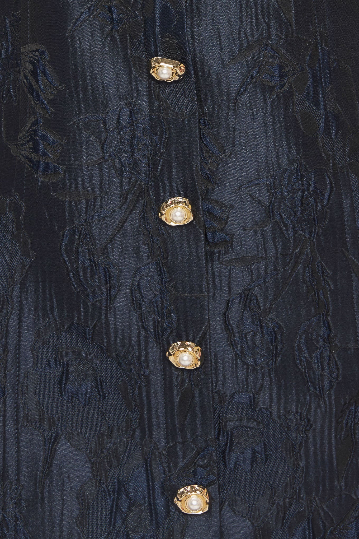 GOLDEN MOON NAVY PUFF SLEEVE MINI DRESS - Image 8
