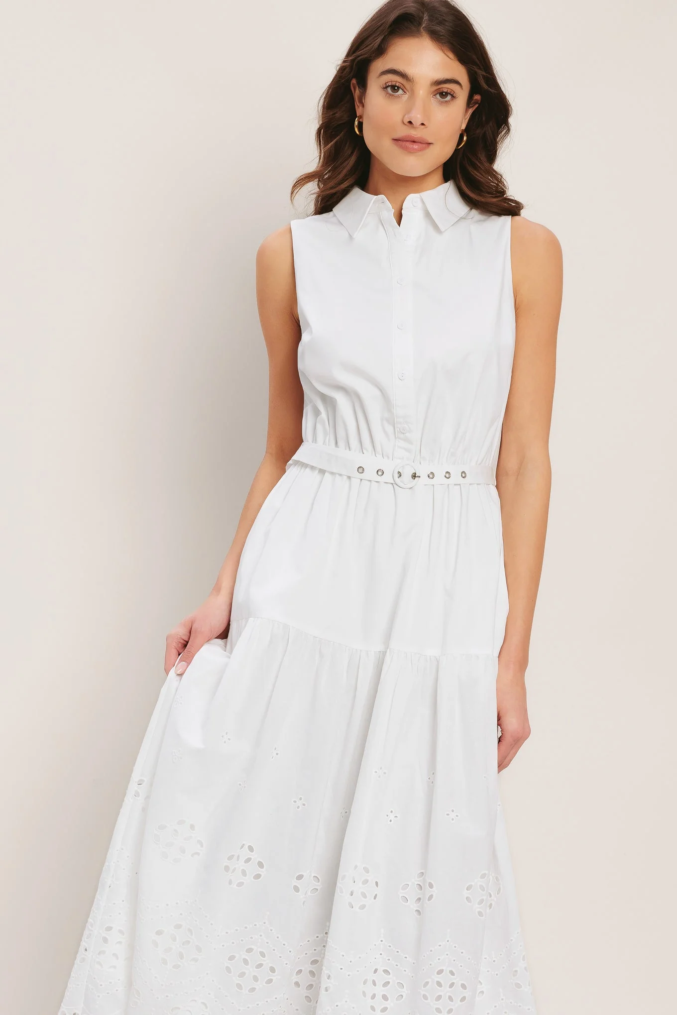 HAMPTONS SUMMER WHITE MIDI DRESS - Image 4