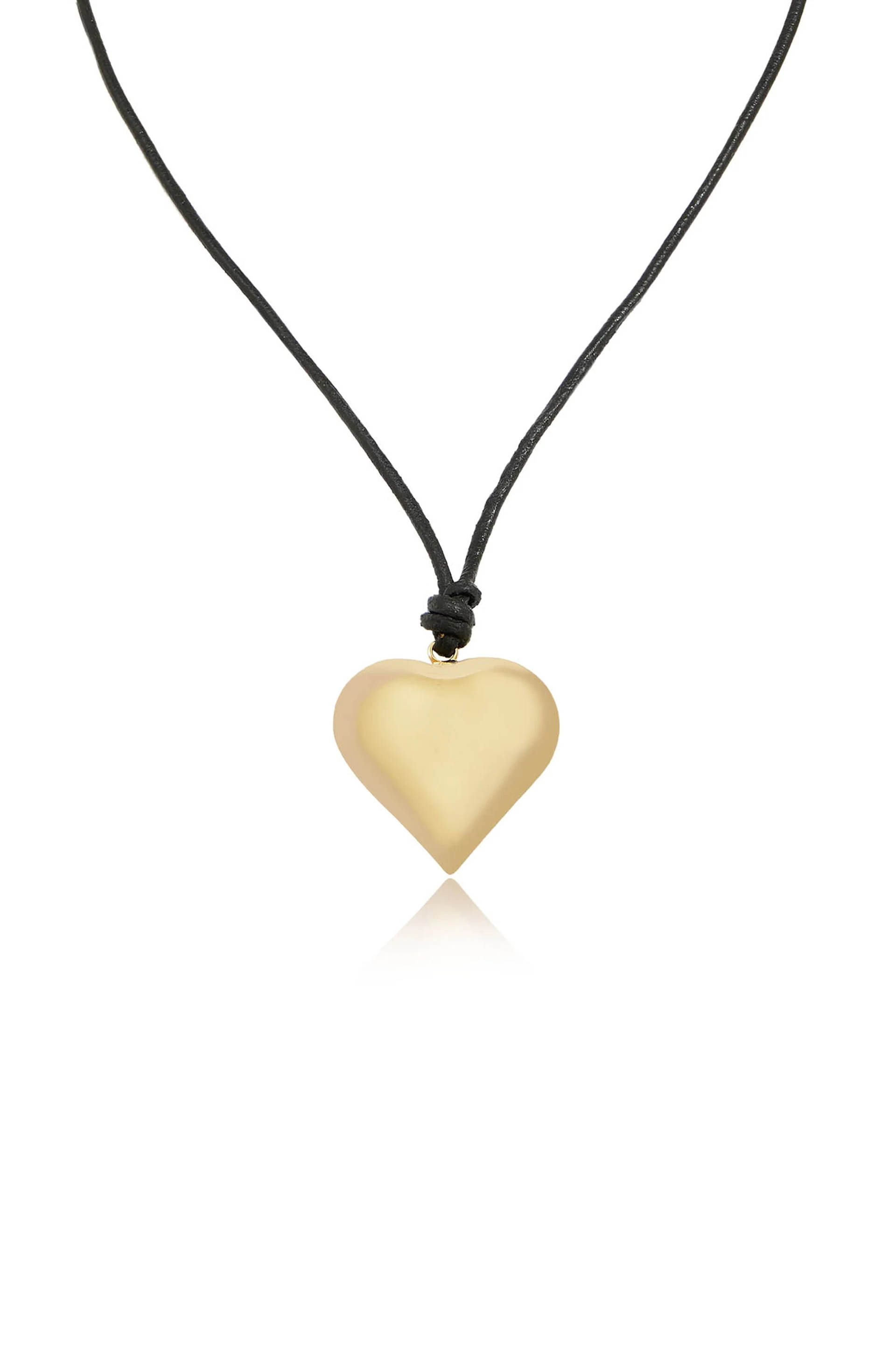 Heart Pendant Adjustable Cord Necklace - Image 2