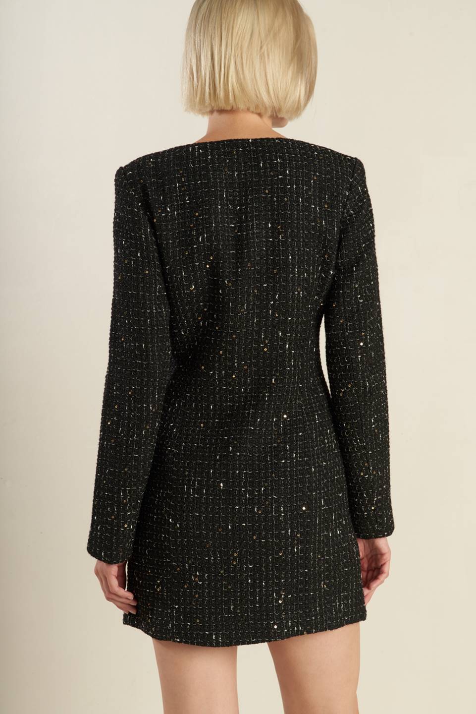 HEART UNBOUND TWEED MINI DRESS - Image 3