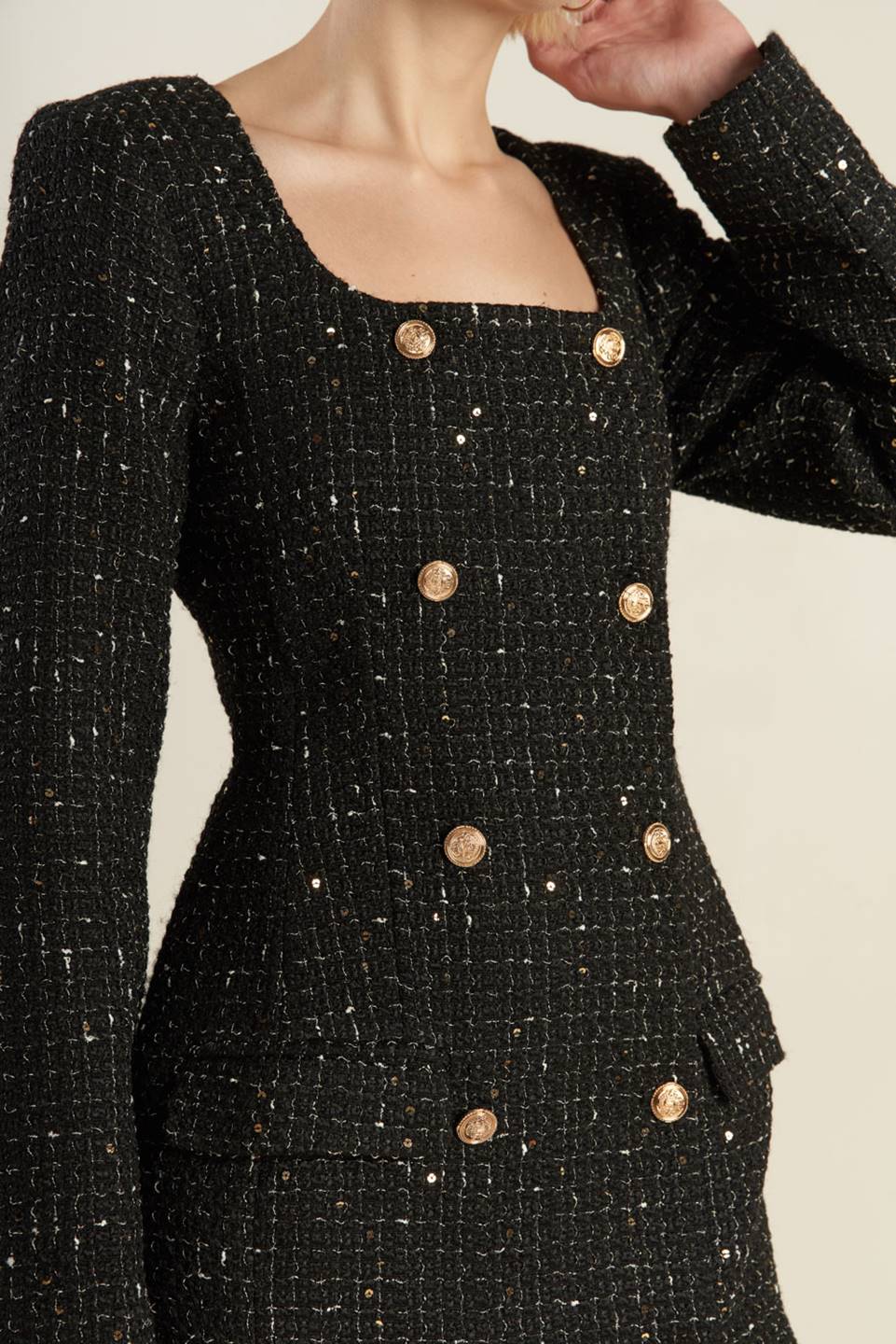 HEART UNBOUND TWEED MINI DRESS - Image 6
