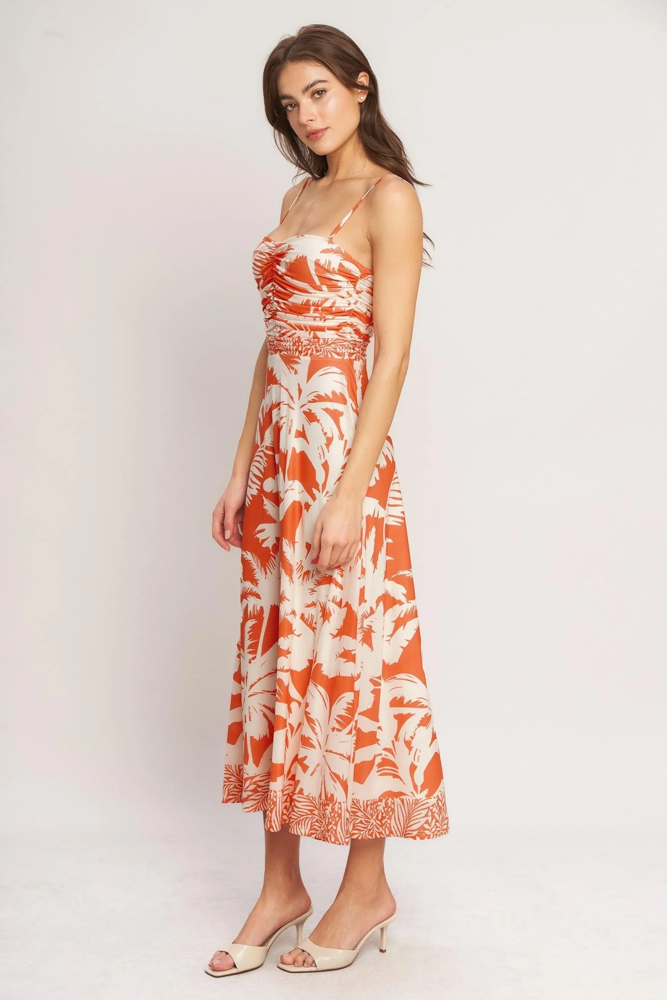 HEATWAVE RESORT POWER MESH MIDI DRESS - Image 5