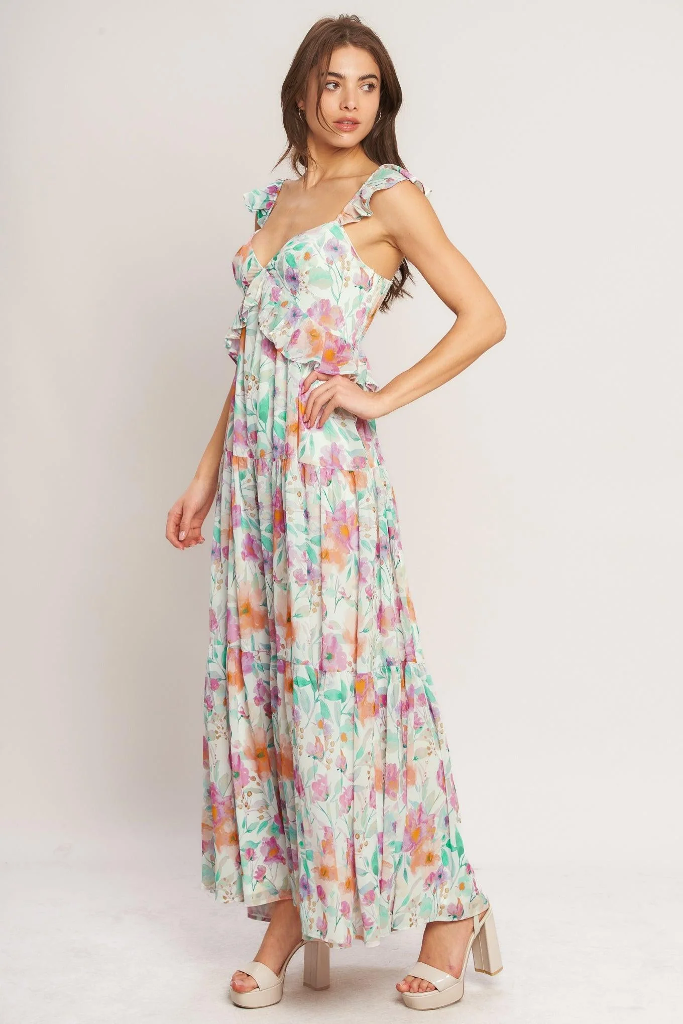 HEAVENLY BLOSSOM MAXI DRESS - Image 3