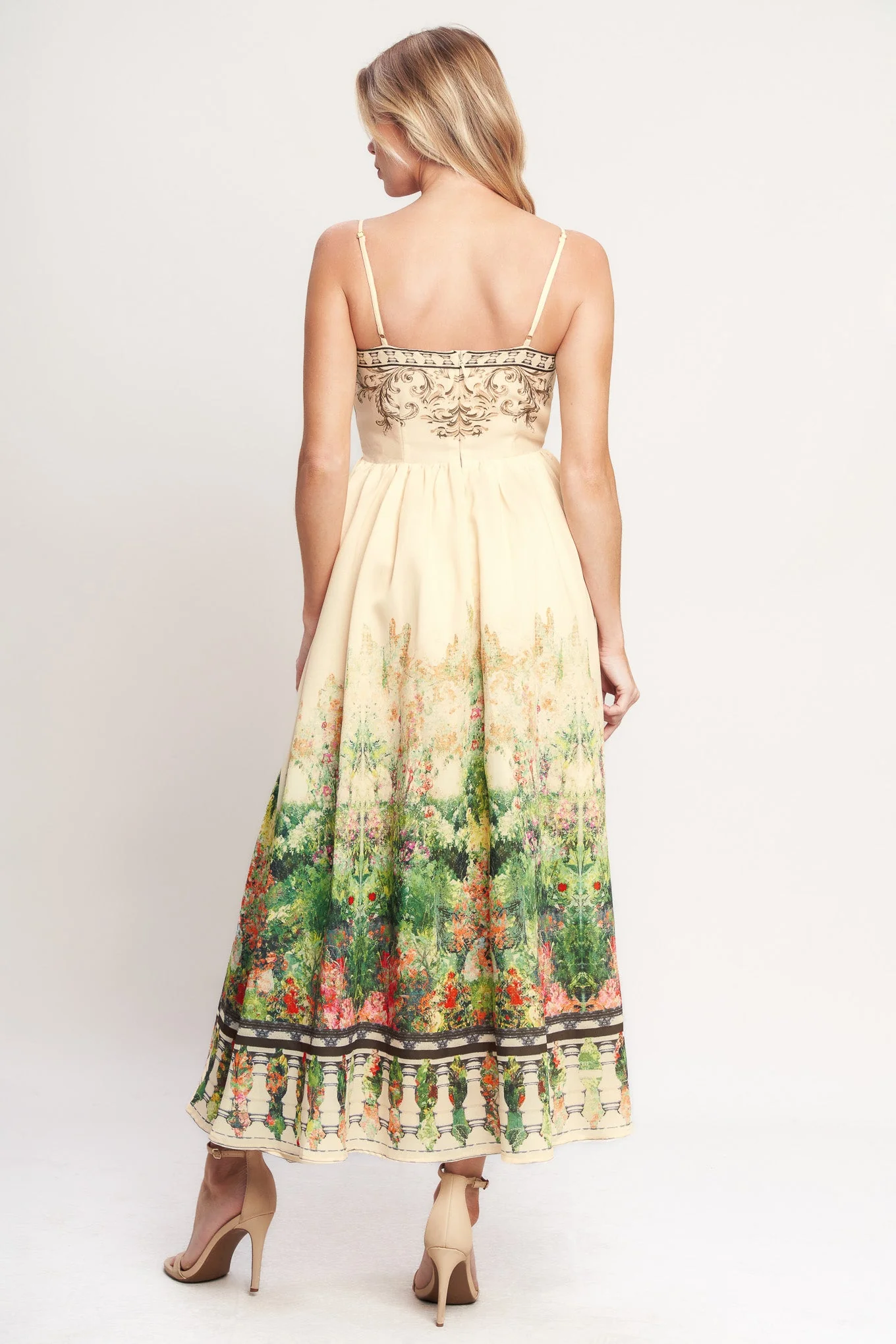 HEIRLOOM BORDER PRINTED MIDI DRESS - Image 5