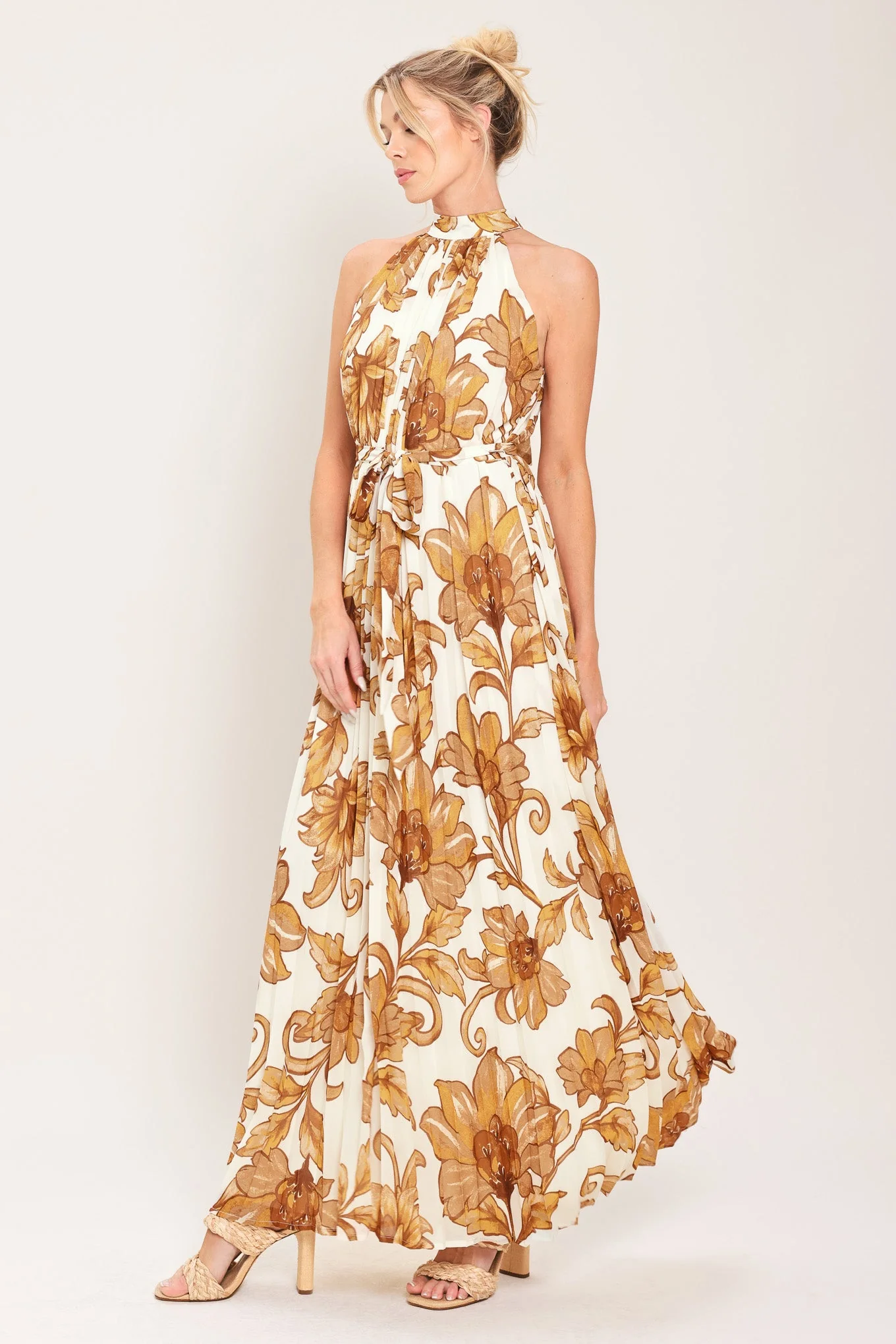 HONEY LUXE HALTER MAXI DRESS - Image 5