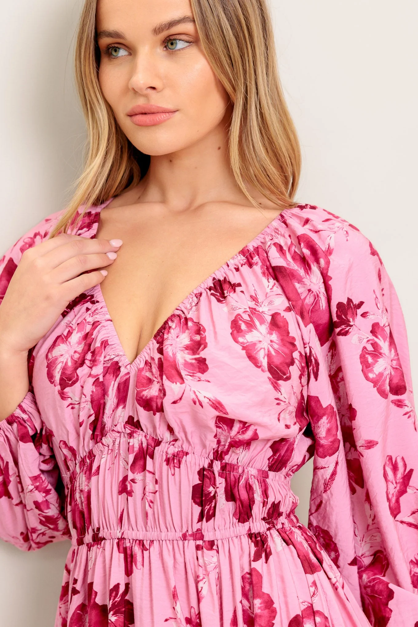 HONEY MIDI DRESS - MAUVE - Image 3