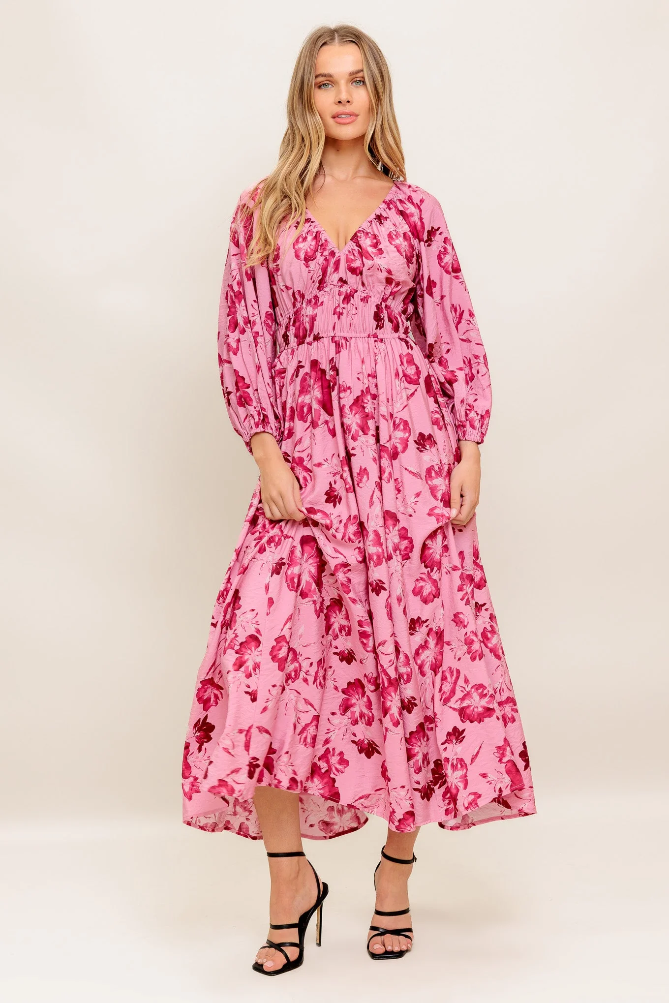 HONEY MIDI DRESS - MAUVE - Image 5