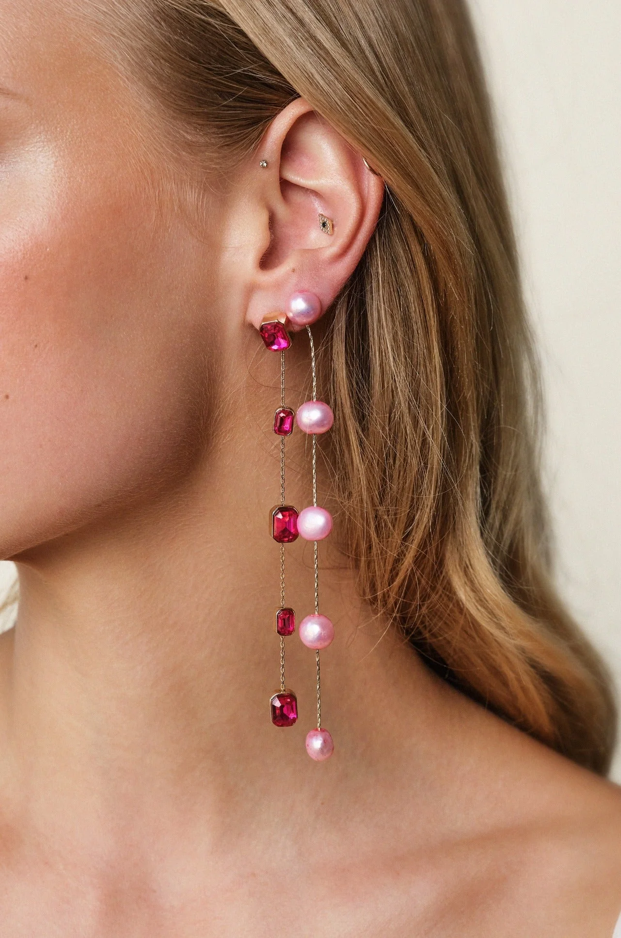 Iconic Crystal Dangle Earrings - Image 8