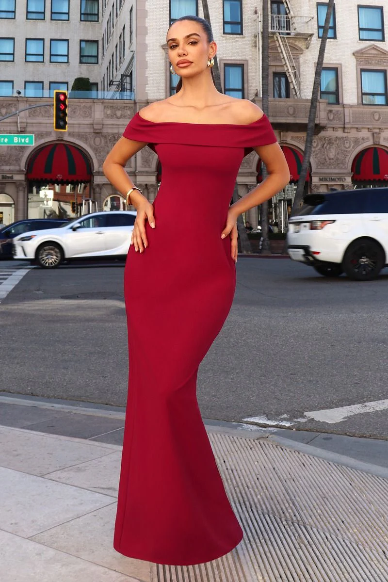 INEZ OFF THE SHOULDER MAXI DRESS - Image 3