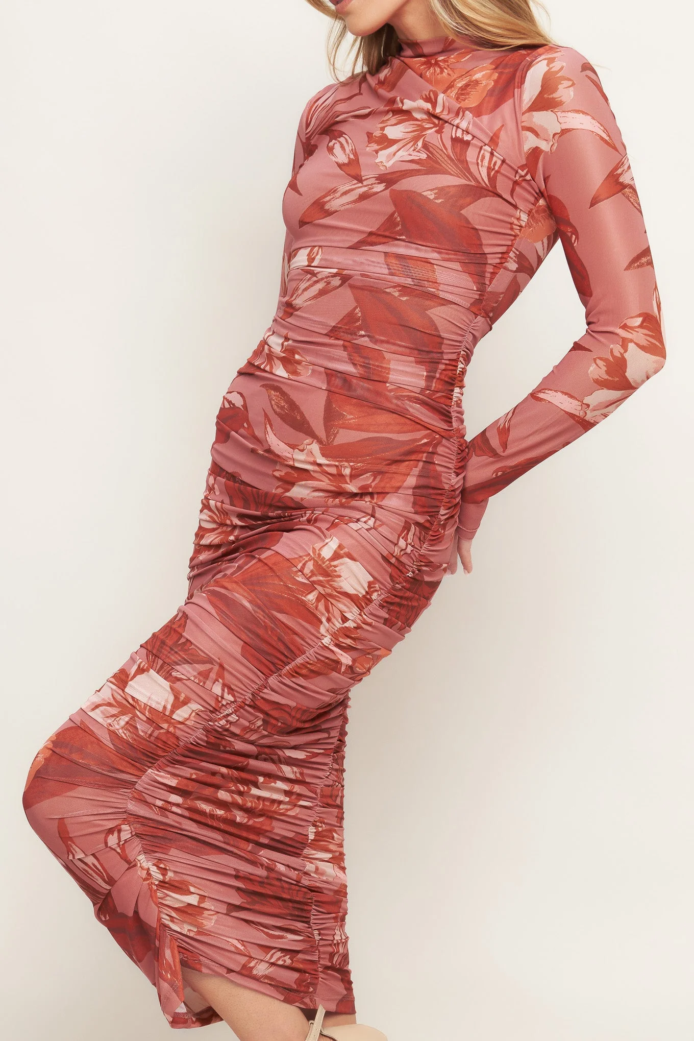 Size Small, INSTA WORTHY SIENNA POWER MESH MIDI DRESS - FINAL SALE - Image 4