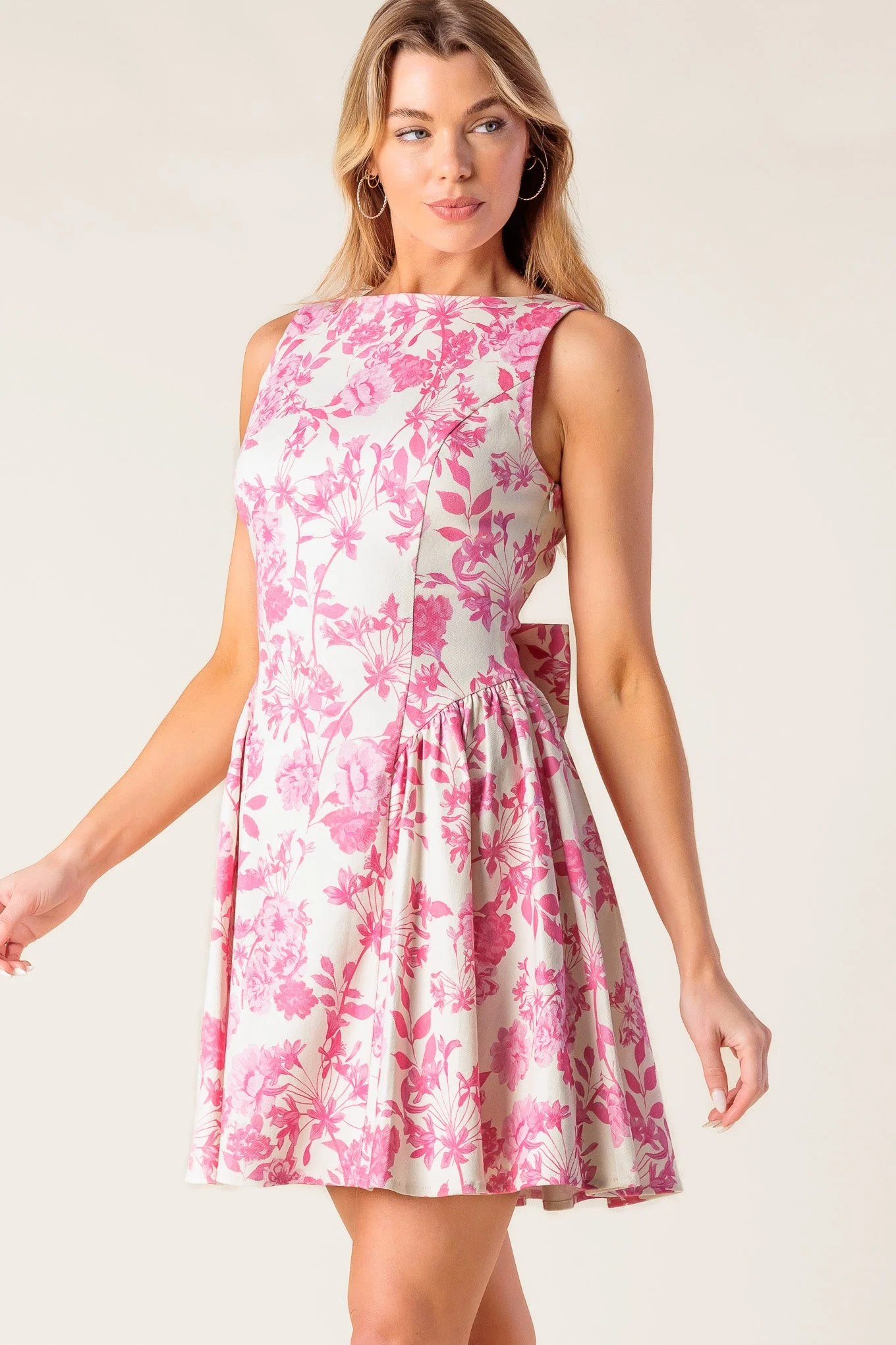 ISLAND ADVENTURE PINK MINI DRESS - Image 5