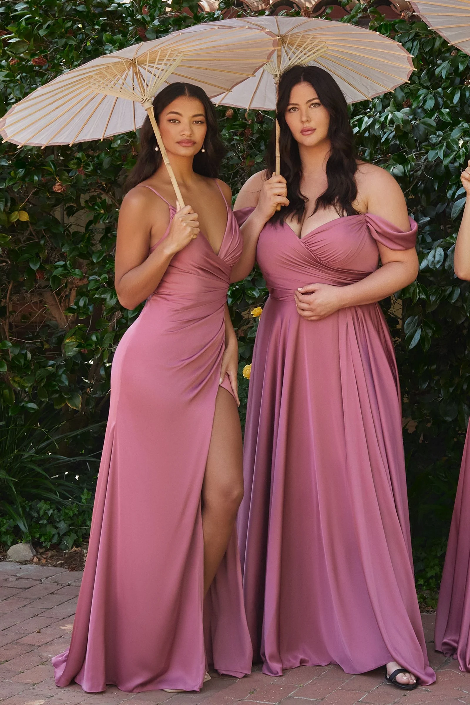 JILLIAN GOWN - A-LINE SOFT SATIN OFF THE SHOULDER DRESS - Image 21