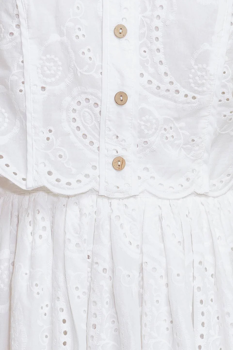 JOVIE WHITE EYELET MINI DRESS - Image 8