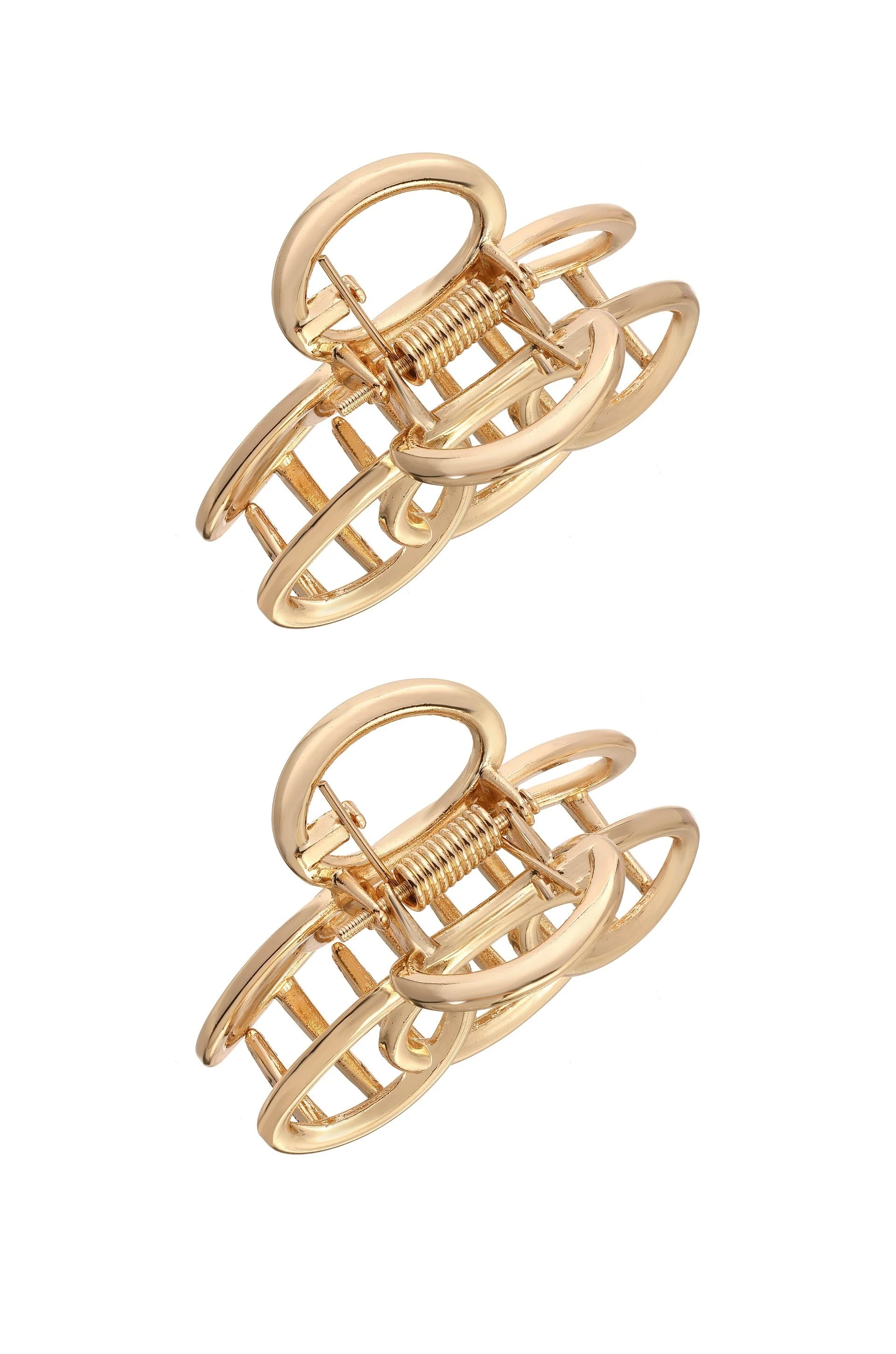 Keep It Simple Gold Hair Clip Set - Image 3