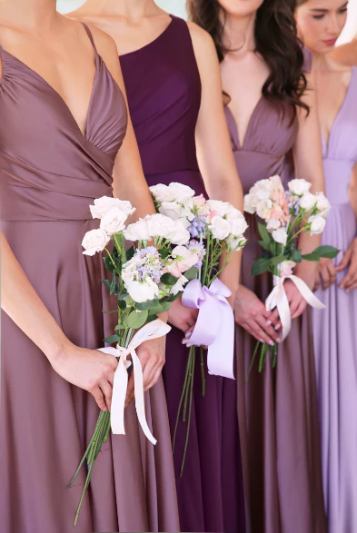Kinsley Gown - Soft Satin A-line Dress - Image 27