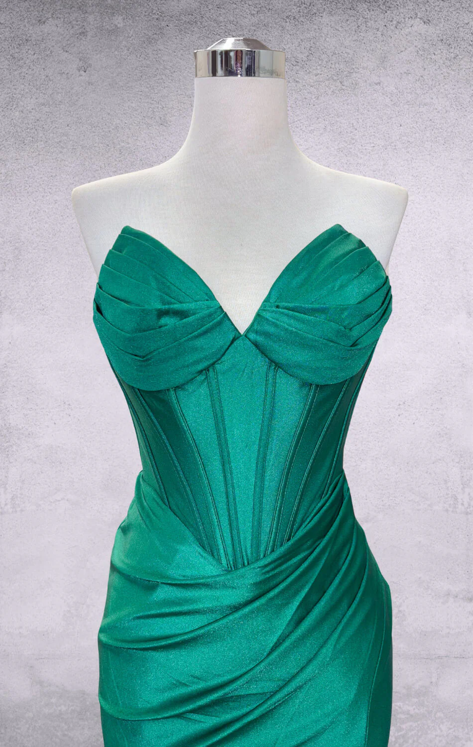 KNOX MINI DRESS - STRAPLESS SATIN COCKTAIL DRESS - Image 5