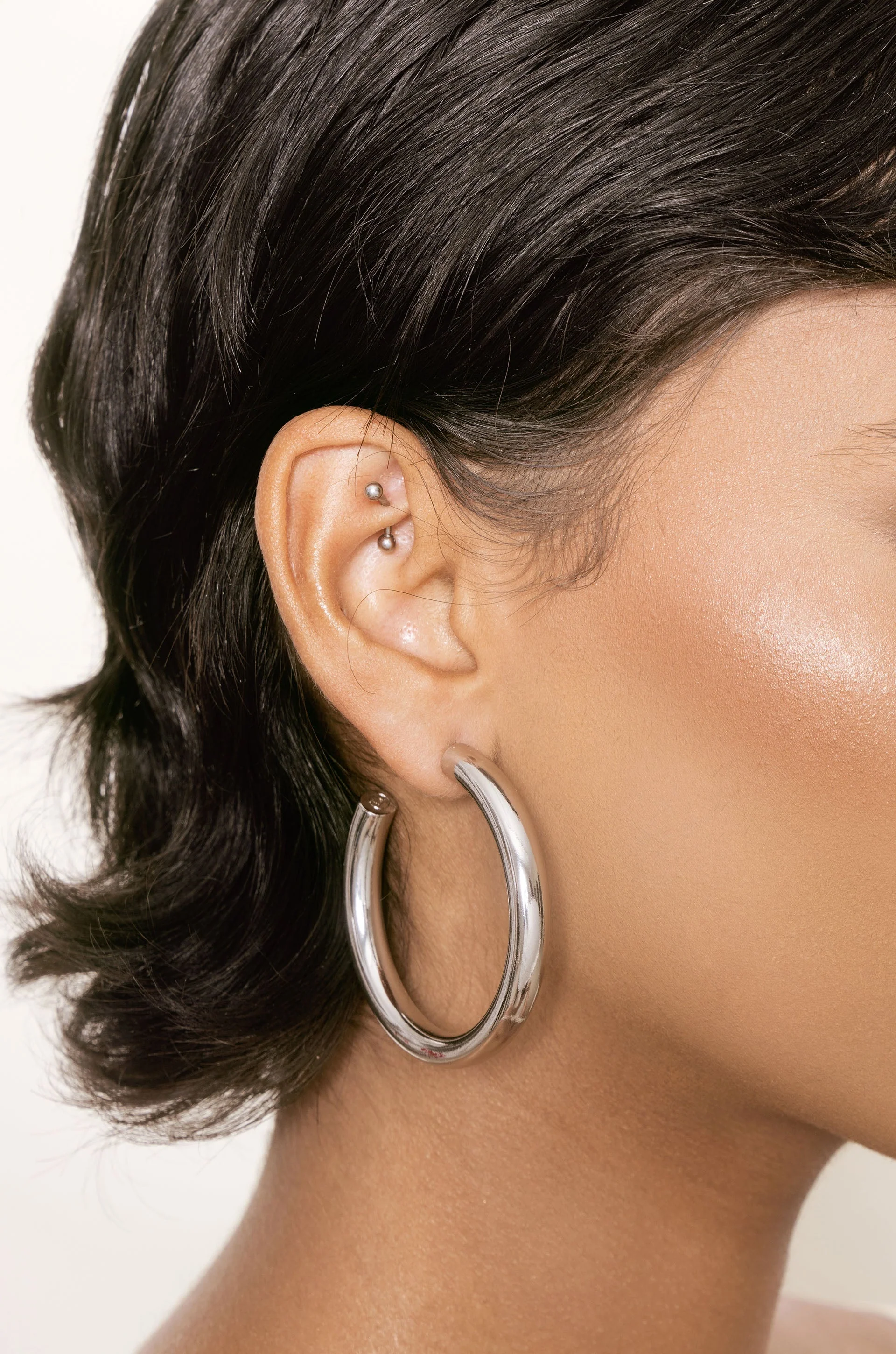Large Thick Classic Hoops - Image 6