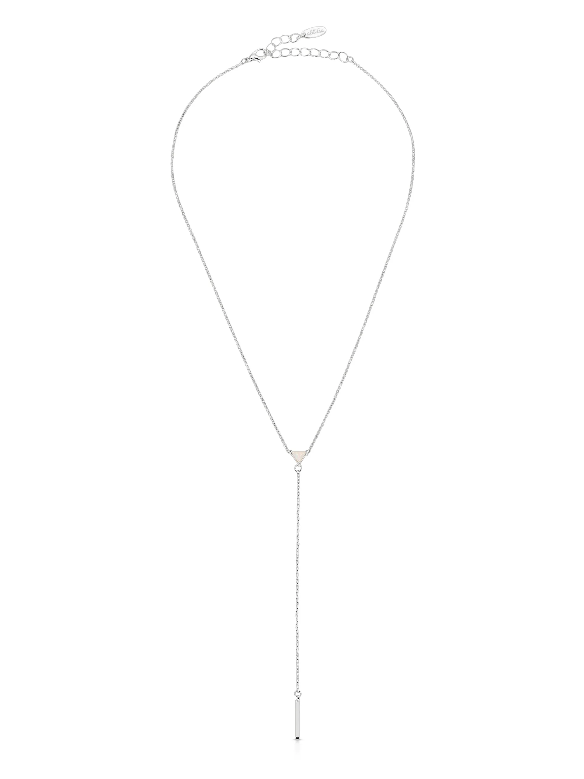 Layered Opal Lariat Necklace Set of 3 - Image 10