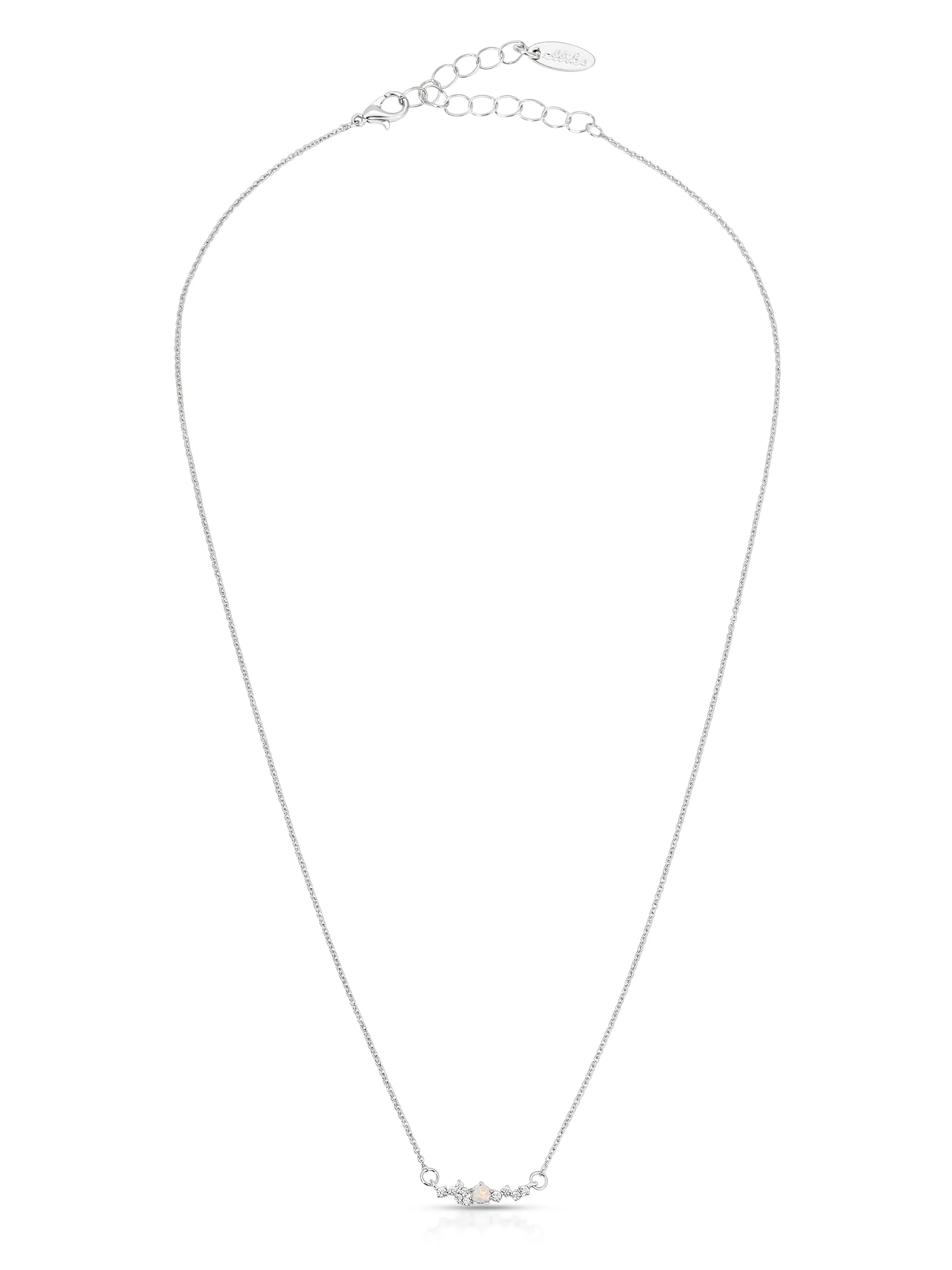 Layered Opal Lariat Necklace Set of 3 - Image 8