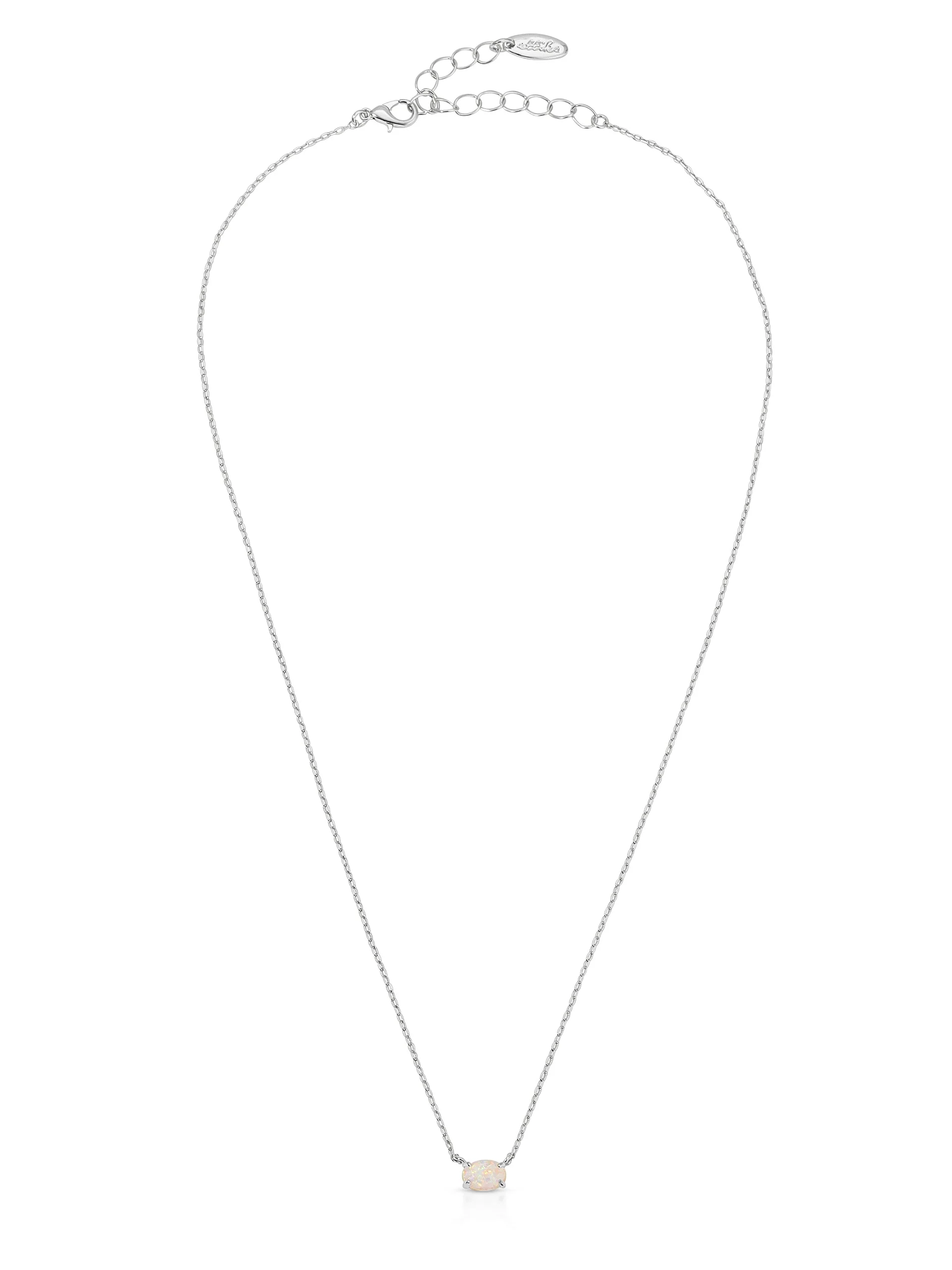 Layered Opal Lariat Necklace Set of 3 - Image 9