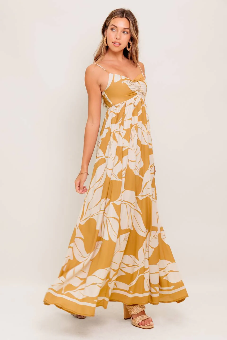 LEAF PRINT SUMMER MAXI DRESS - Image 7