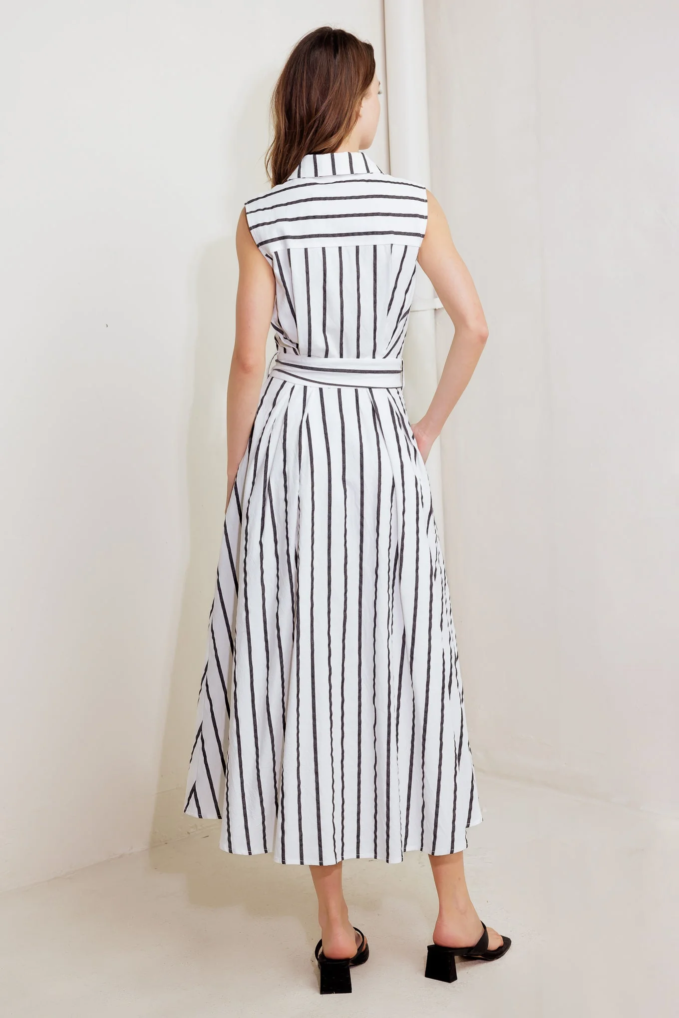 LEXINGTON STRIPE MIDI DRESS - FINAL SALE - Image 2