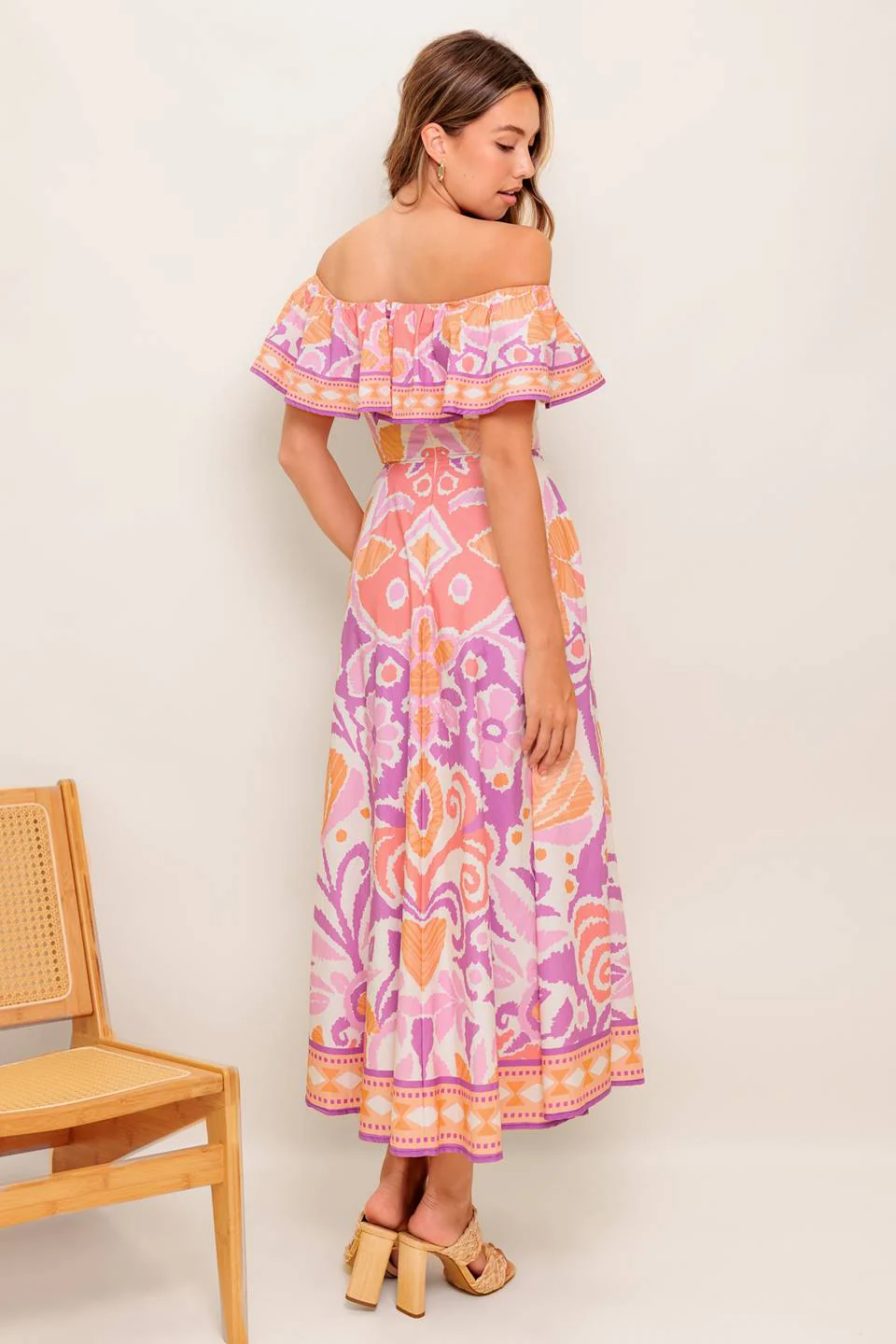 LILAH LAVENDER MIDI DRESS - Image 2