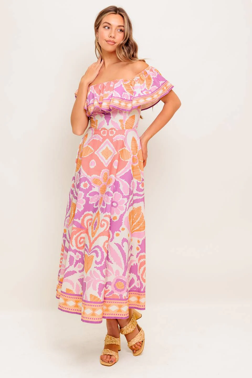 LILAH LAVENDER MIDI DRESS - Image 6