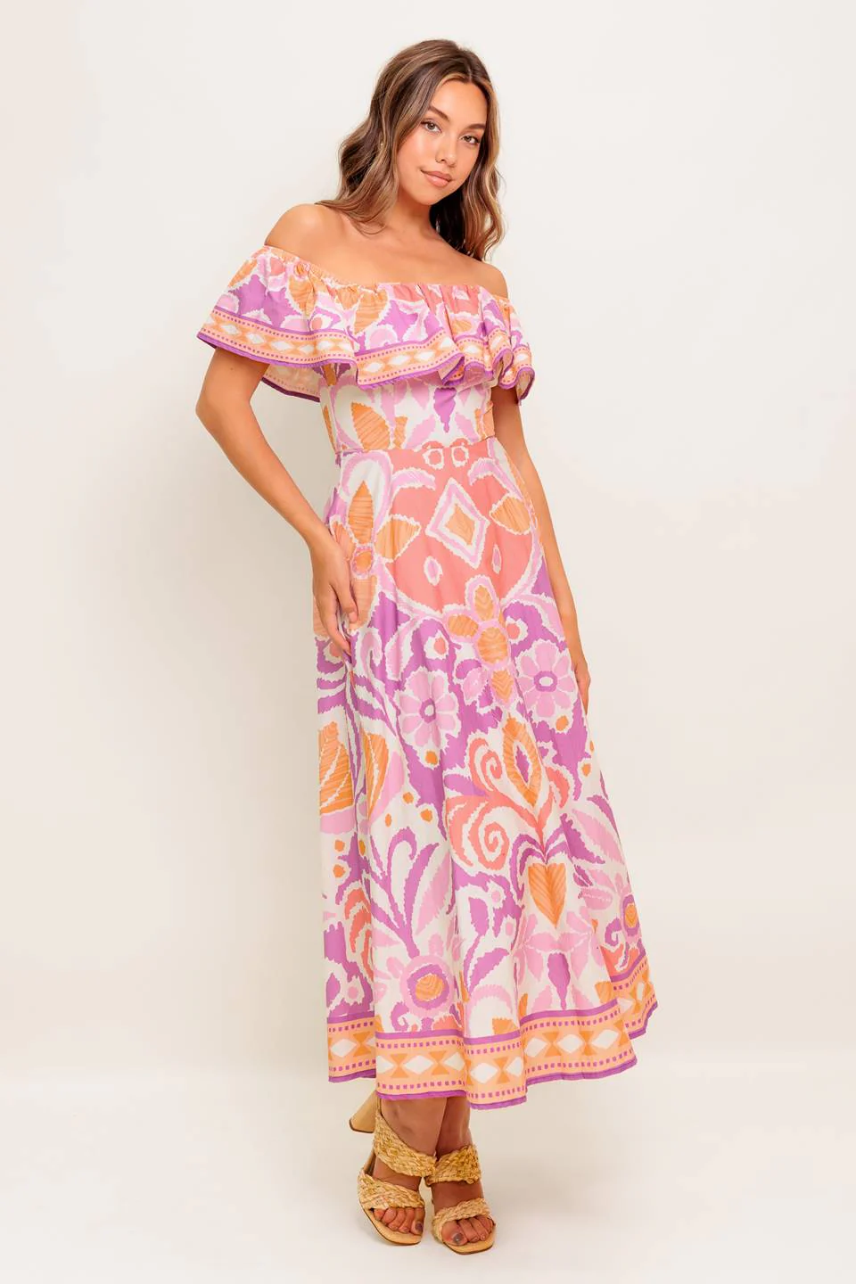LILAH LAVENDER MIDI DRESS - Image 7