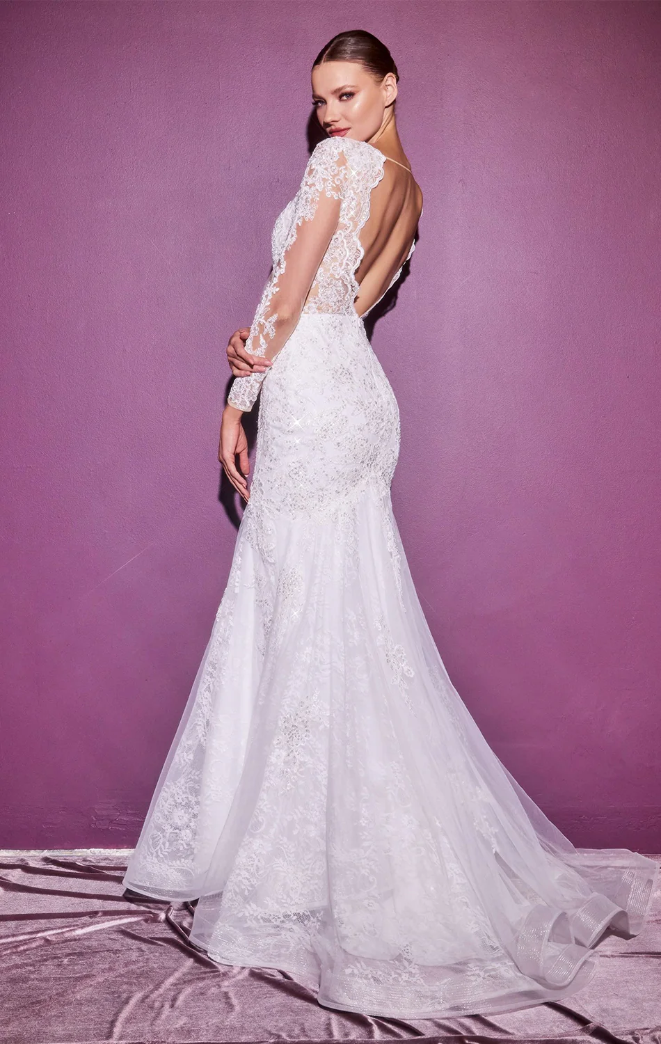 LILIBET GOWN - LAYERED LACE MERMAID BRIDAL GOWN - Image 2
