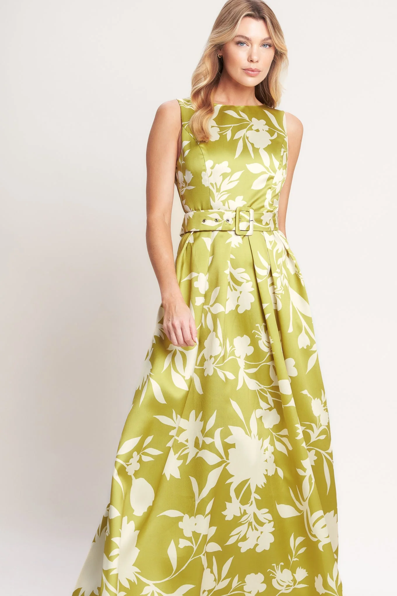 LIME FLORAL MAXI DRESS - FINAL SALE - Image 4